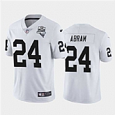 Nike Raiders 24 Johnathan Abram White 2020 Inaugural Season Vapor Untouchable Limited Jersey Dzhi,baseball caps,new era cap wholesale,wholesale hats
